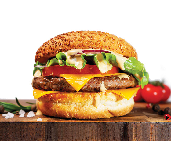 Гриль бургер с соусом биг тейсти 1